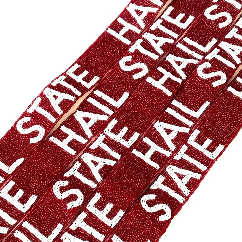 Mississippi State Hail State Beaded Purse Strap